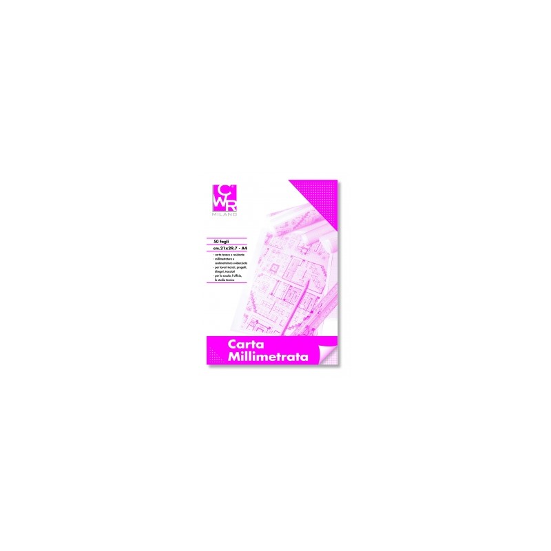 BLOCCO MILLIMETRATO 21x29 CWR - 50ff BLOCCO MILLIMETRATO 21x29 CWR - 50ff